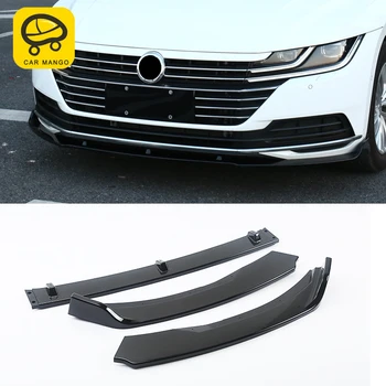 

CARMANGO For VW Volkswagen Arteon 2019 Car Styling Front Bumper Fender Protector Cover Trim Frame Pad Board Exterior Parts