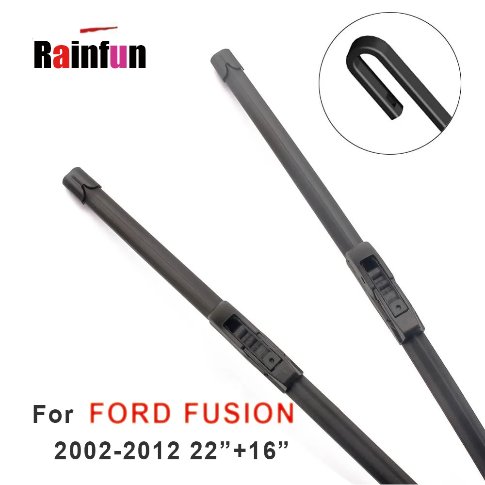 Car Front Soft Rubber Wipers Blades For FORD FUSION from 2002 Onwards