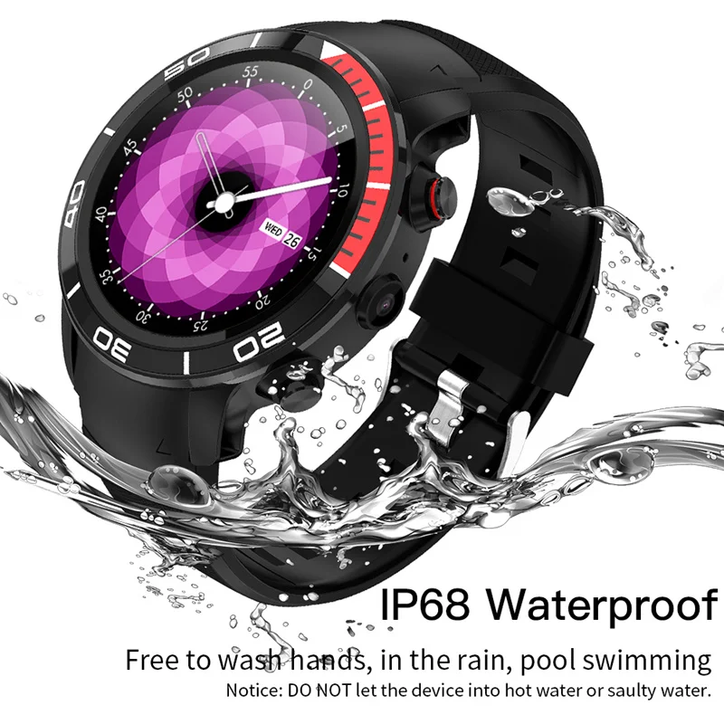 Умные часы H8 4G Smartwatch IP68 Водонепроницаемый MTK6739 1 ГБ/ОЗУ 16 Гб/ПЗУ 630 мАч монитор сердечного ритма смартфон для IOS Android