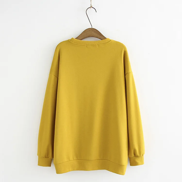 Blvyisla 4XL негабаритных хлопковых свитеров улыбка вышивка Милый молодой шик стиль пуловеры harajuku толстовки 100 кг женские топы