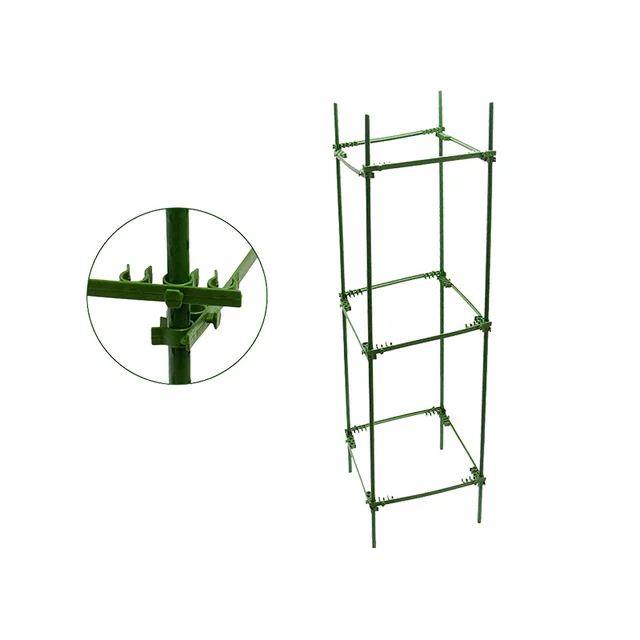 10 Darabos Kerti Tét Egyenes Csatlakozó Kertészi Üzem Támogató Cső Az Üvegházhatású Növények Tartókhoz - Image 6