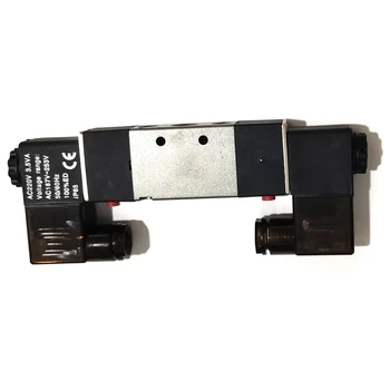 

220V Pneumatic Double Electric Solenoid Valve 2 Position 5 Way 1/4 Inch BSP Inlet Outlet Port Control Air Gas Magnetic Valve