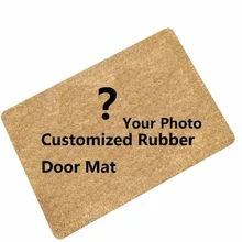 Um pedaço de design personalizado letras engraçadas impresso tapete de porta de boas-vindas tapete corredor cozinha tapetes ao ar livre capacho decoração da sua casa(China)