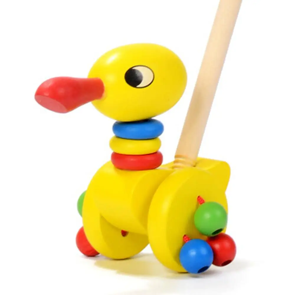 Long-billed duck Детские Мультяшные животные, игрушечные машинки, детская деревянная головоломка, тележка, коагент, детский смешной лес, головоломка, тележка, обучающая игрушка-головоломка - Цвет: Long-billed duck