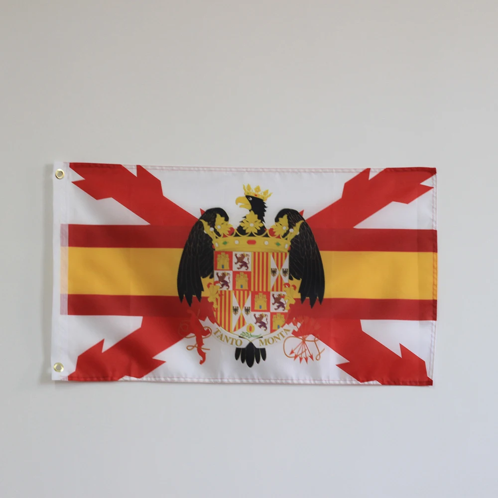 Flag Of Spain With The Cross Of Burgundy Cross Of San Andrés Aguila De Flag Of Spain With The Cross Of Burgundy Cross Of San Andrés Aguila De