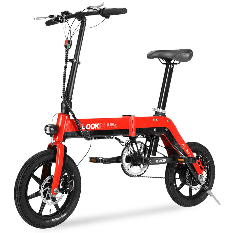 

Electric Scooter For Adults Two Wheels Electric Bicycle 14 Inch Red/Yellow Electric Bicycle 36V 350W With Double Disc Brake