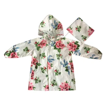 

Raincoat Rain Coat Children Kids Boy Girl Rain Jacket Floral Print Lightweight Rainwear Slicker Regenjas chubasquero niño chuva