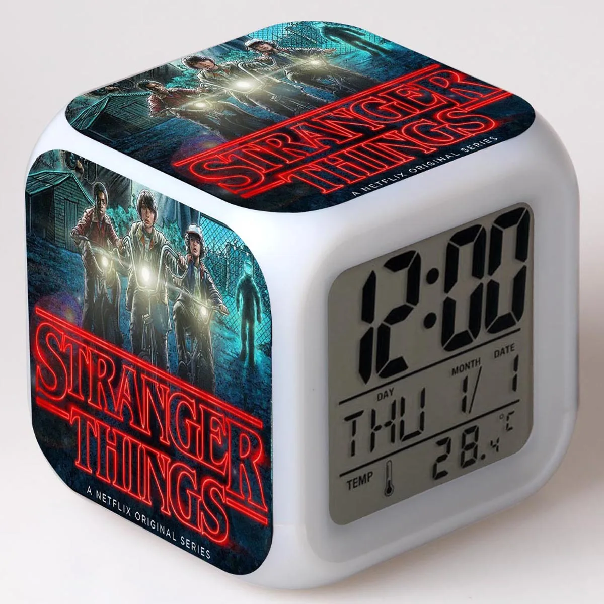 3d Stranger Things Season Toys Kids Alarm Clock Led Color Changing Digital  Clock Desk Night Wake Up Light Glowing Electronic - Alarm Clocks -  AliExpress