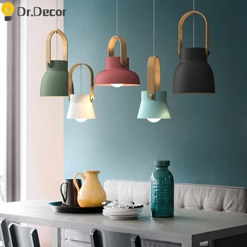 

Modern Loft LED Iron Pendant Lights Restaurant Room Bedroom Simple Hanging Lamp Home Indoor Kitchen Art De Pendant Lamp Lighting