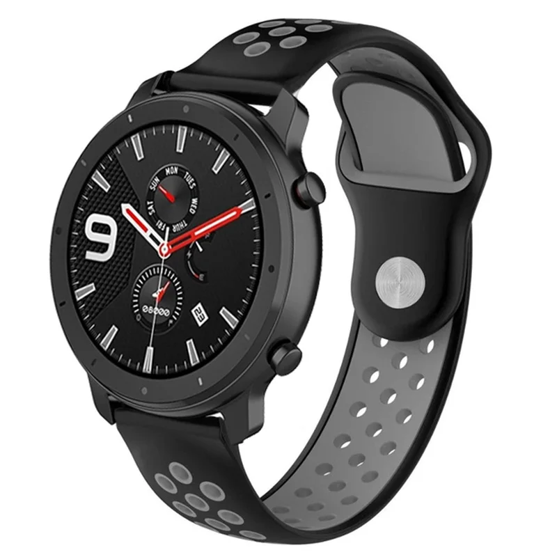 FIFATA 22/20 мм силиконовый ремешок для смарт-браслета Amazfit GTR 47/42 мм спортивный ремешок для наручных часов Xiaomi Amazfit GTS/BIP/Stratos/темп кабель-браслет на запястье