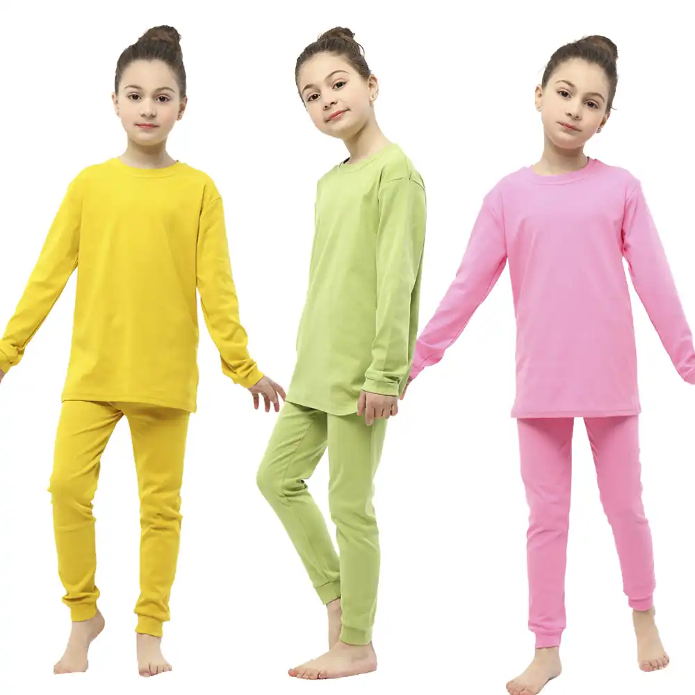 Enfant En Bas Age Enfants Pyjamas Bebe Garcon Filles Pyjamas Hiver Chaud Solide Pyjama Ensembles Pantalons Hauts Vetements De Nuit Fille Tenue Pijama Garcons Vetements Aliexpress