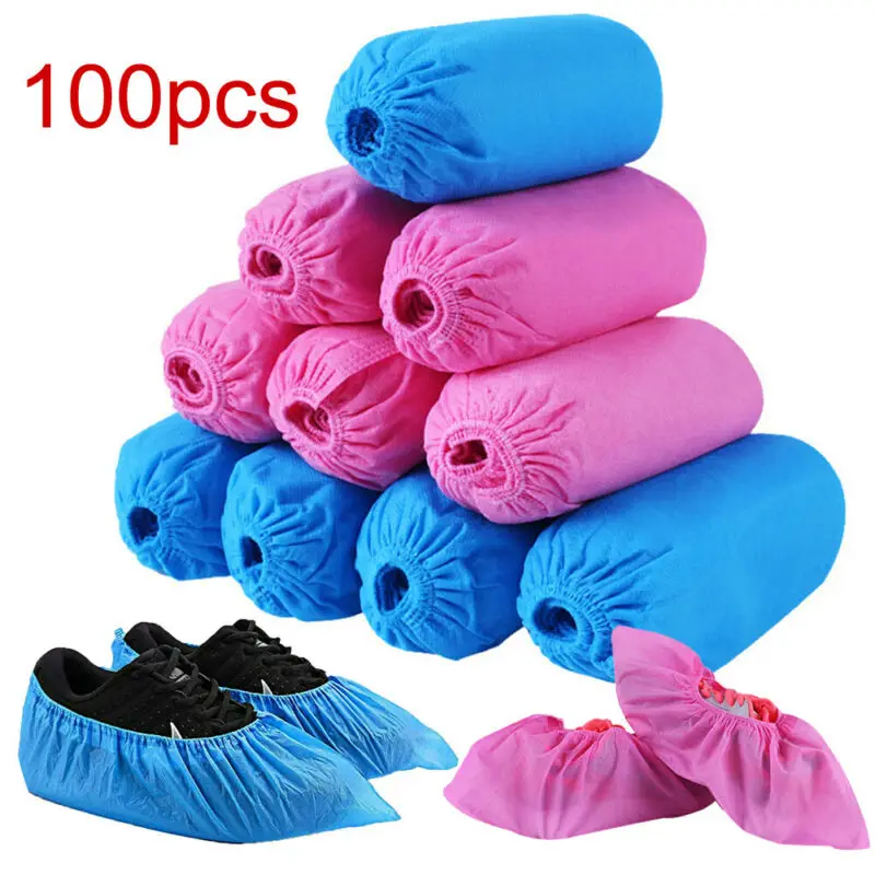 Non Woven Fabric Disposable Shoe Covers Indoor Durable Boot Outside