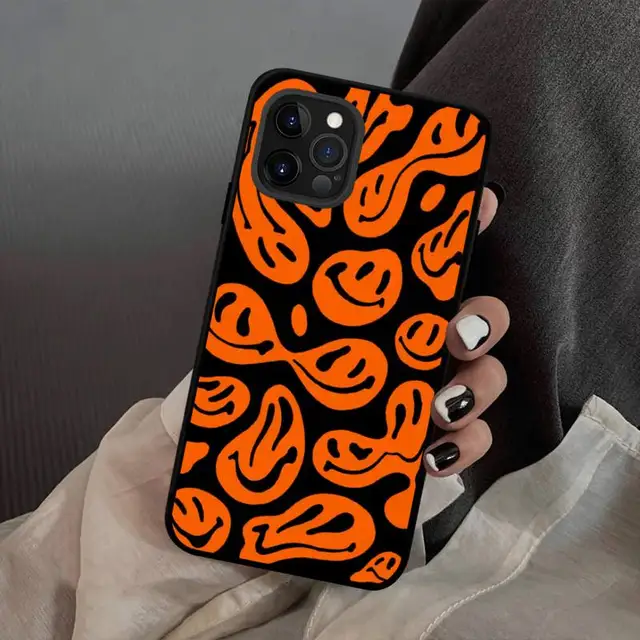 Trippy Smiley Face Phone Case for iPhone 13 12 mini 11 pro Xs max Xr X 8 7 6 6s Plus 5s cover a8