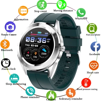 

LIGE New IP68 Waterproof Smart Watch Men Women Heart Rate Blood Pressure Sport Multi-function Full Touch Screen Smartwatch+Box