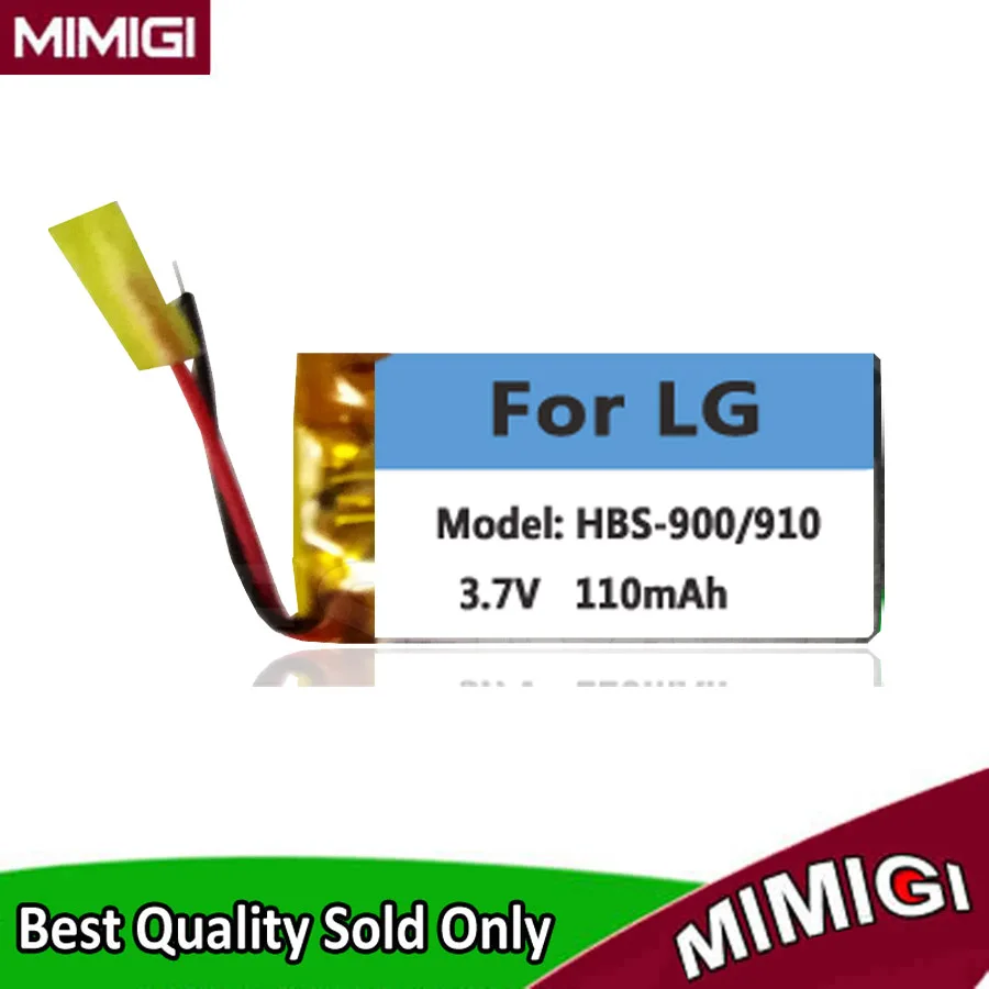 

Free Shipping 110mAh AEC501224 Replacement Battery for LG HBS-900 HBS-910 HBS-1100 Bluetooth Headest Batterie Accumulator AKKU