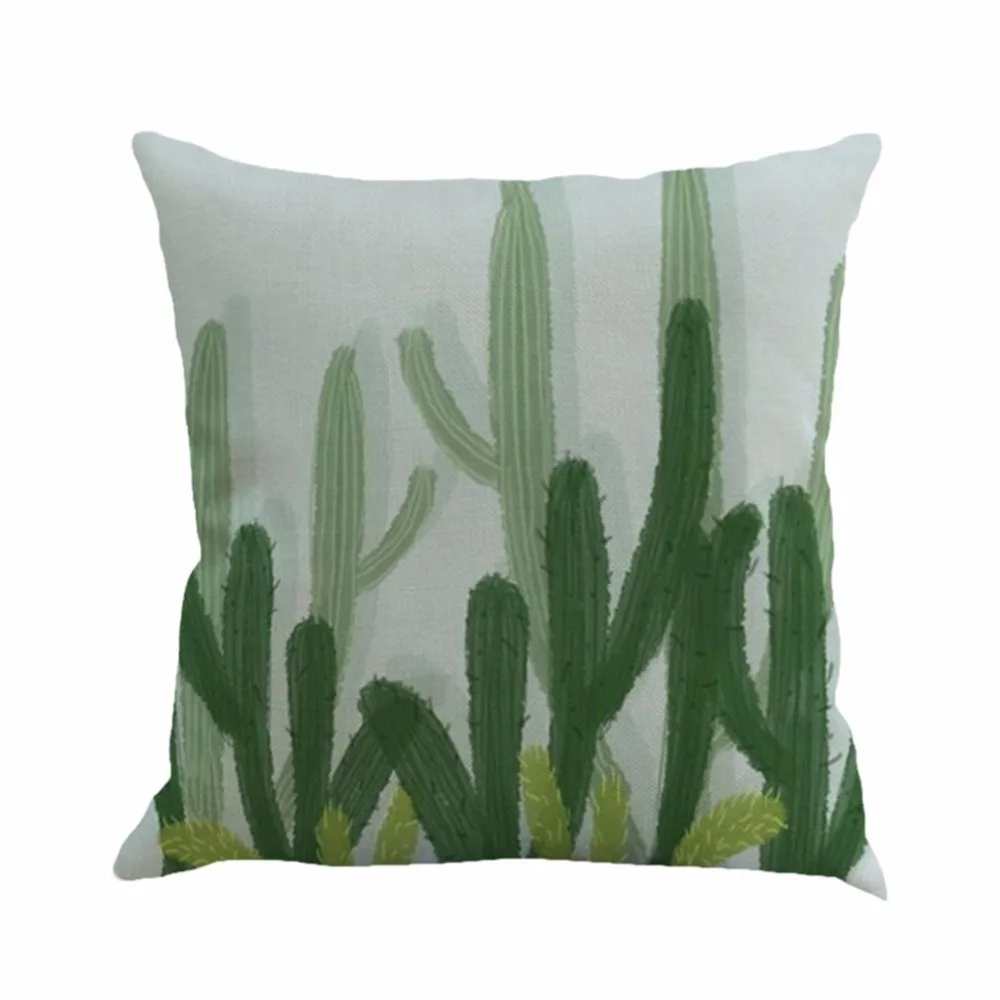 

45*45cm African Tropical Plants Decorative Pillow Cover Cotton Linen Pillowcase For Home Decorative Cushion Acessory