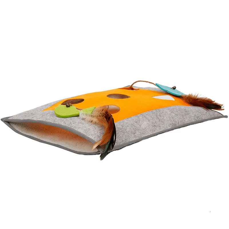 Grey orange Подстилка для домашних животных собака кошка зима теплый спальный мешок щенок подушка коврик портативный Кот поставки игрушки для кошек товары для домашних животных - Цвет: Grey orange