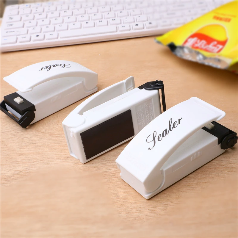 3PCS Protable Mini Heat Sealer Machine Closer Soda Joining Food Plastic Bag Smart Vacuum Clip Clamps | Дом и сад