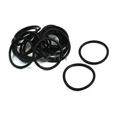 

20 Pcs 24.8mm OD 1.8mm Thick Black Rubber O Ring Sealing Washer Replacement