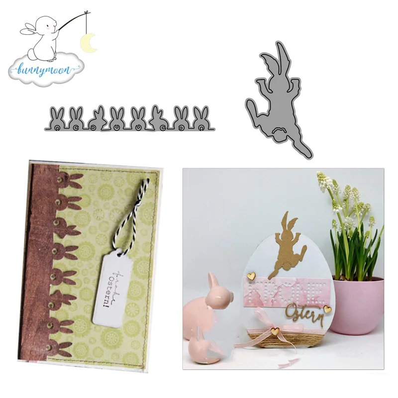 2019 Новое поступление Schubladenwichteln Ostern Hasen металлические режущие штампы и DIY