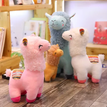 

25cm-45cm Lovely Alpaca Llama Plush Toy Animal Stuffed Animal Dolls Soft Plush Sheep For Kids Girls Birthday Xmas Gifts 4 Colors