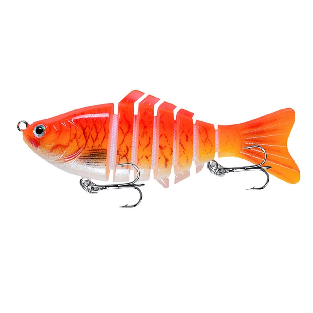 Knotty Fish Gear Wobbler Rotating Trolling Pike Carp Crank Lure Winter Fishing Bionic Multi-Section Swim Hard Bait