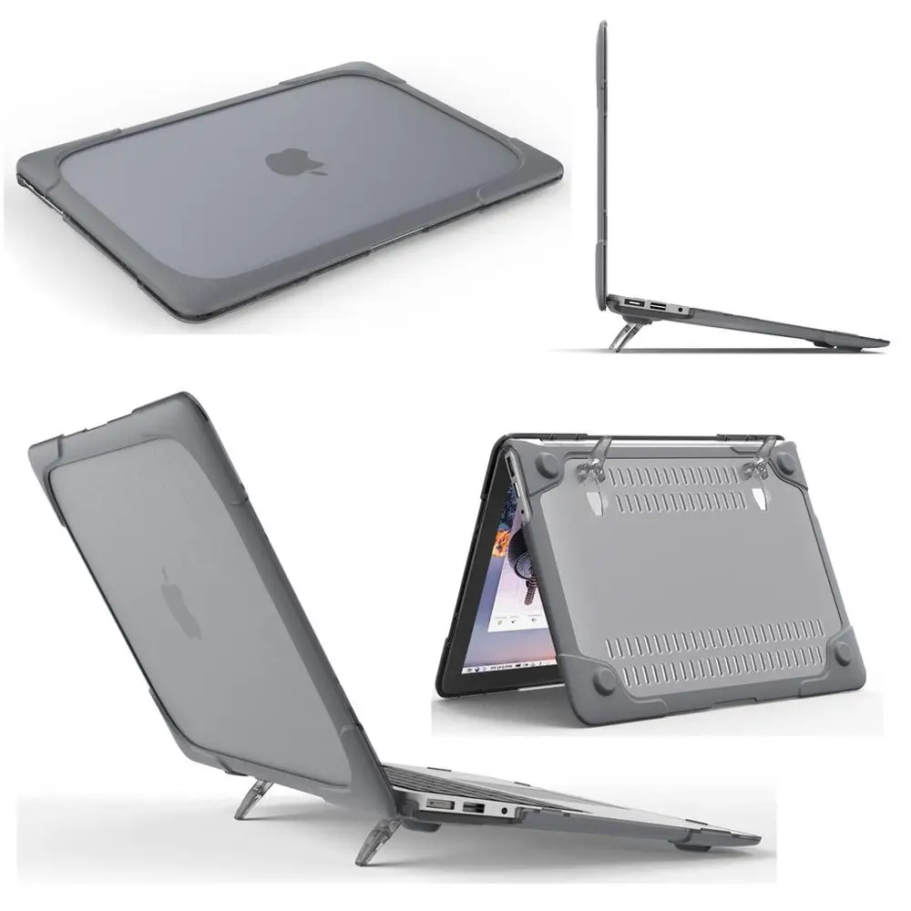 Redlai Пластик жесткий чехол с подставка книжка для 2019 Macbook Pro 13 дюймов Shockproor