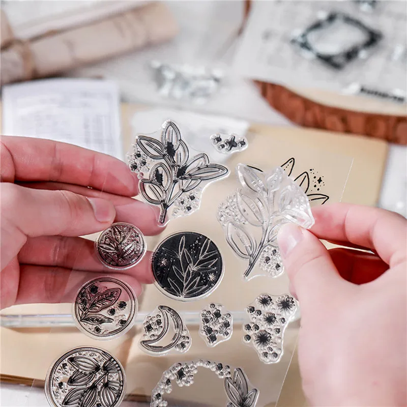 Silicone Clear Stamps Letter Digital Plant DIY Scrapbooking Craft Supplies Seal Card Scrapbooking Postage Photo Album Stamping clear stamps silicone stamps alphabet stamps embossing stamps