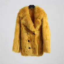 4 цвета Для женщин пальто из натурального овечьего меха Тоскана из овечьей шерсти куртка Двусторонняя мишень для больших размеров