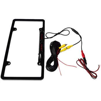 

Led Auto Accessories License Plate Frame With Camera Backup Cars Auto Reverse Universal Night Vision High Temperature Resistant