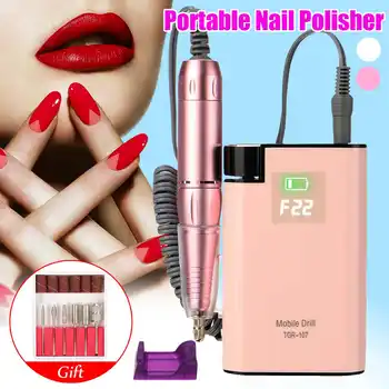 

Portable Rechargeable Nail Drill Machine 30000RPM Manicure Machine Electric Nail File Nail Art Tools Set for Nail Drill bits
