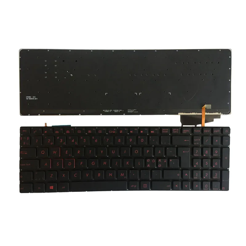 Скандинавская Клавиатура для ноутбука ASUS GL552 GL552J GL552JX GL552V GL552VL GL552VW N552VW N552VX G771JM G771JW
