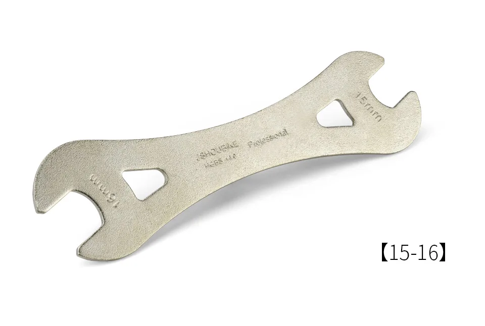 JSHOU BIKE Head Open End Axle Hub Cone Wrench 13 to 24mm High Carbon Steel Bicycle Removal Repair Tool