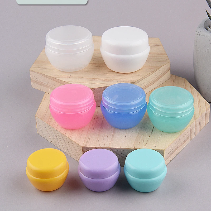

50pcs 5g 10g 20g Empty Mini Makeup Jar Pot Refillable Sample Bottles Travel Face Cream Lotion Cosmetic Container White