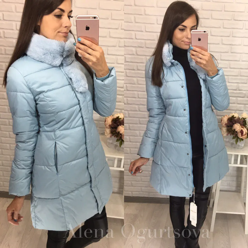 

2018 Winter New Style Fur Collar Fashion Cotton-padded Clothes Supply of Goods AliExpress EBay