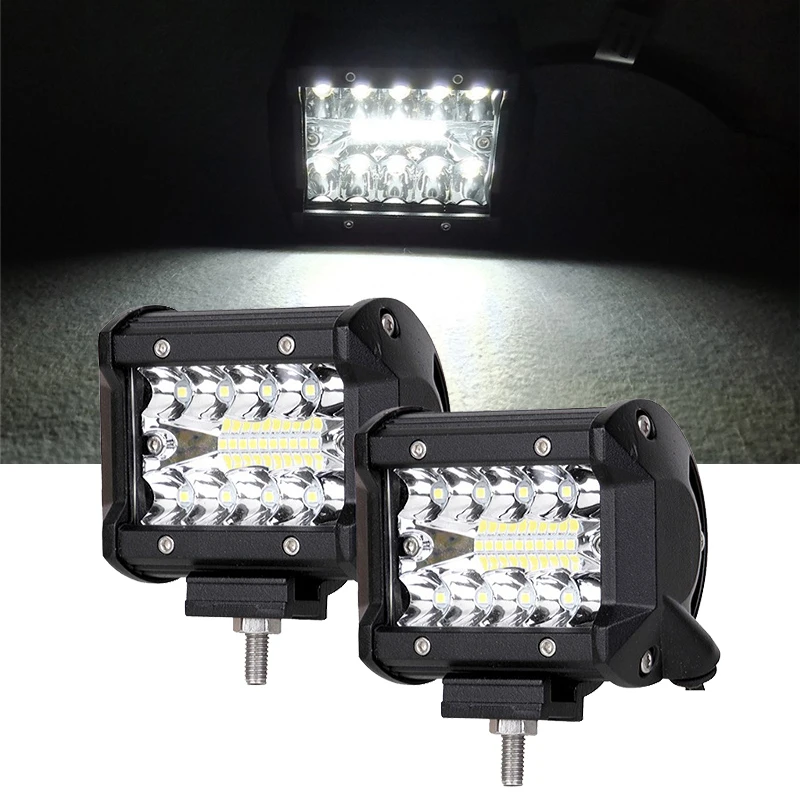 1PAIR 4INCH LED WORK LIGHT CAR MOTORCYCLE SUV TRUCK TRACTOR 4WD 4X4 12V 24V INDICATOR DRIVING FOG LAMP AUXILIARY EXTRA HEADLIGHT |