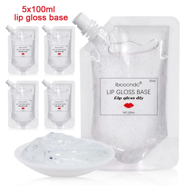 500ml Clear Lip Gloss Base Gel Lip Glaze Material Odorless