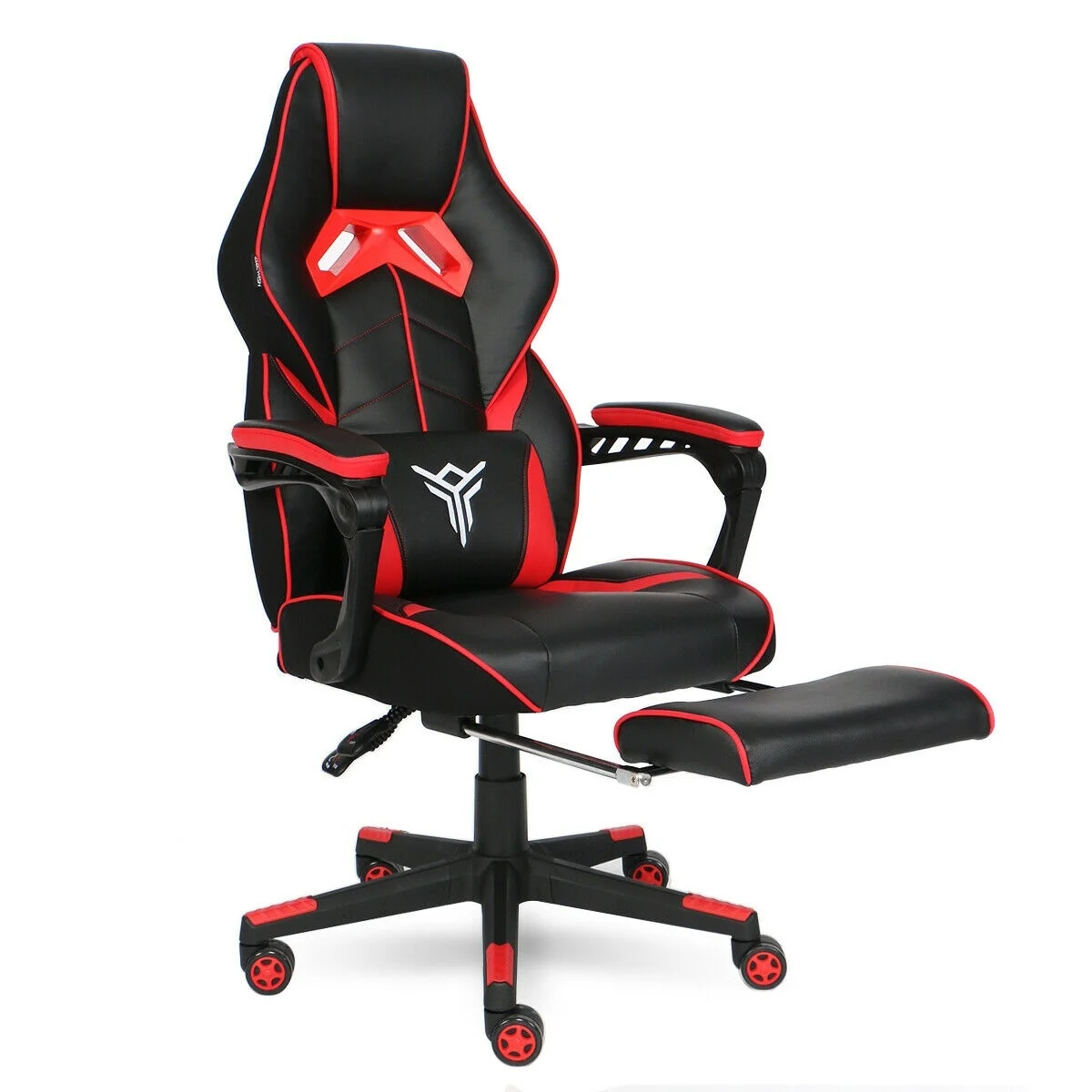  Ergonomic Racing Gaming Chair Video Games PU Leather Office Swivel Recliner Computer Seat Footrest