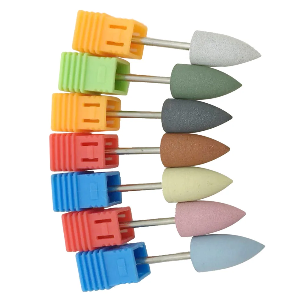 

1Pcs New Rubber Silicone Ceramic Milling Burr Nail Art Cutter Polishing Buffer Files Electric Machine Drill Bit New