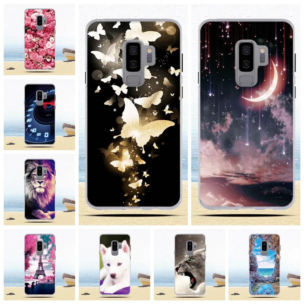 Чехол из ТПУ для Samsung Galaxy S9 + Plus задний телефона s9 чехол G965F мягкий силиконовый с
