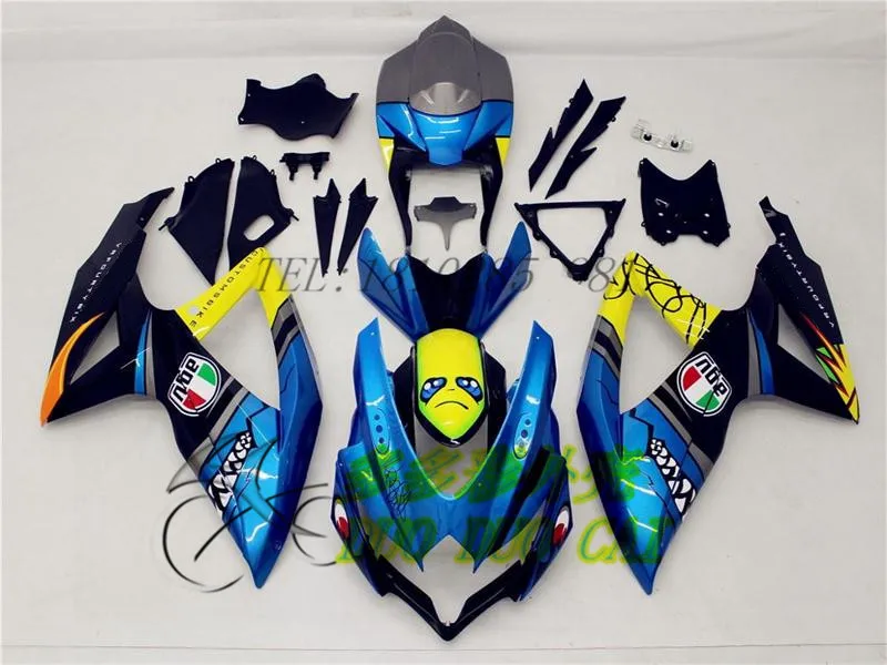 Новый комплект обтекателей из АБС-пластика для SUZUKI GSXR600 GSXR750 08 09 10 R600 R750 K8 GSXR 600 750 2008