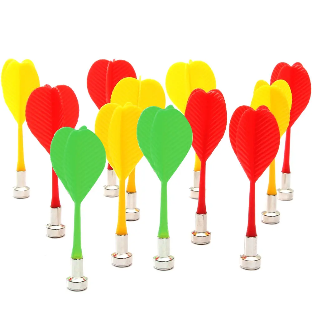 Белый 10 Pcs Replacement Magnetic Darts Plastic Wing Dart for Magnet Dartboard Target Game Toys THJ99 - Цвет: Белый