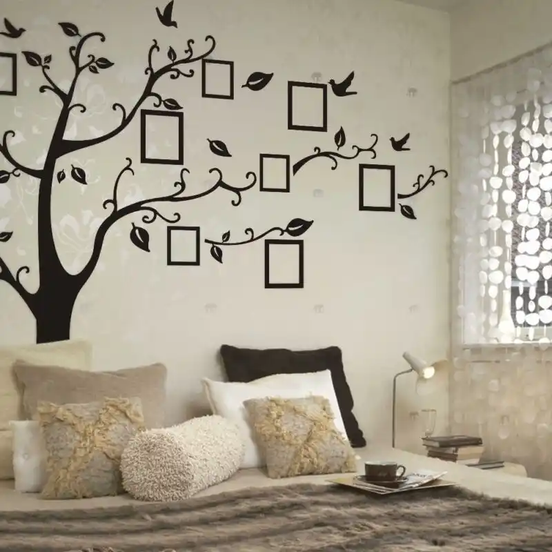 Large Family Tree Wall Decals 3D DIY Photo Frame Wall Stickers Mural Home Decor