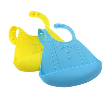 

Fashionable silicon Breastplate Baby Bib Waterproof Solid Infant Bandana Bibs Newborn Feeding Burp Cloth Drooling Scarf