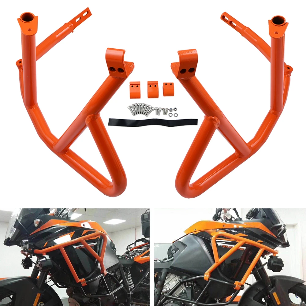 NICECNC нержавеющая сталь Рама верхние полосы защиты для KTM 1050 1090 1190 Приключения 1290