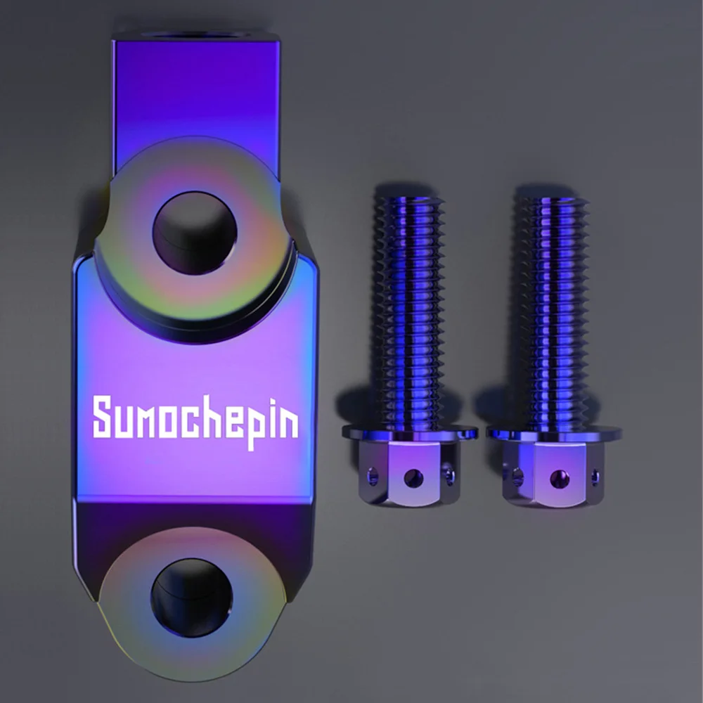 Blue Аксессуары для мотоциклов CNC алюминиевый руль держатели зеркал заднего вида мотоцикл зажим для крепления зеркала кронштейны 7/" 22 мм - Цвет: Blue