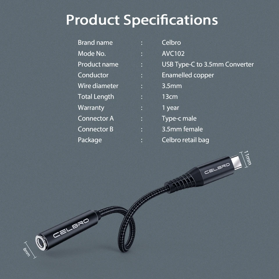 Type-C To 3.5mm Earphone Cable Adapter Type C USB-C Male To 3.5mm AUX Audio Female Jack for Samsung Htc Xiaomi Mi 9 Pro