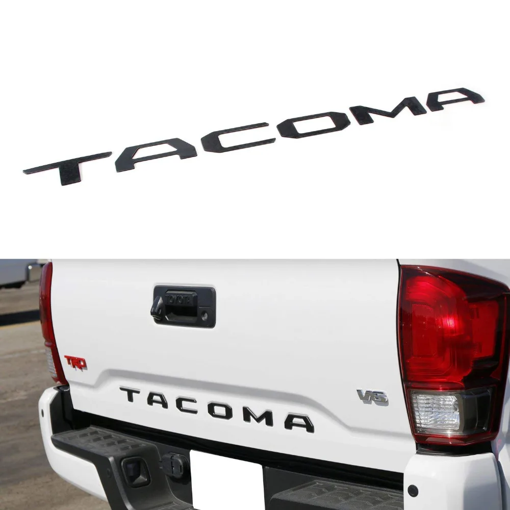 Вставные буквы для задней двери Toyota Tacoma 2014 2015 2016 2017 2018 2019 Специальный 3D цинковый