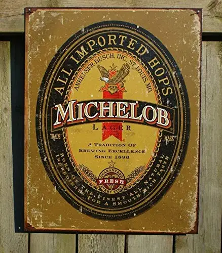 G194 Michelob импортный хмель оловянный гаражный знак человек пещера Бар Пиво Оловянная картина «металлические номерные знаки» оловянный знак настенная декоративная доска Ретро Паб& бар - Цвет: G194
