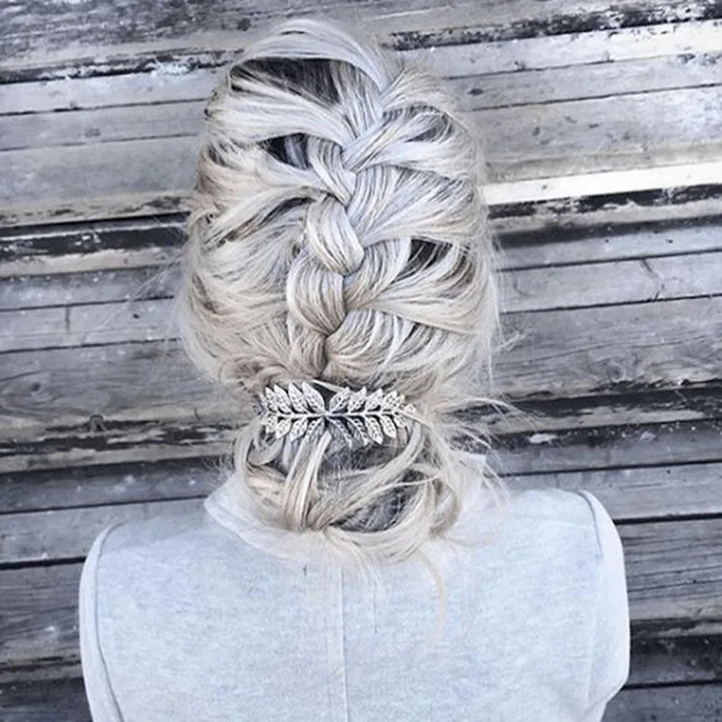 Lady Leaf Hair Comb Hairpin Clips for Women Party Birthday Bridesmaid Gift Hair Accessories Lolita Accessories Boho Fashion hair accessory pearl hairpins hair stick hair clip hair headdress jewelry accessories bridal headwear hair band crown hair comb